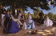 Frederic Bazille Family Reunion France oil painting reproduction